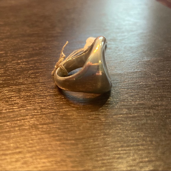 Large Abstract Unique Asymmetrical Statement 925 Sterling Silver Ring - Picture 8 of 8